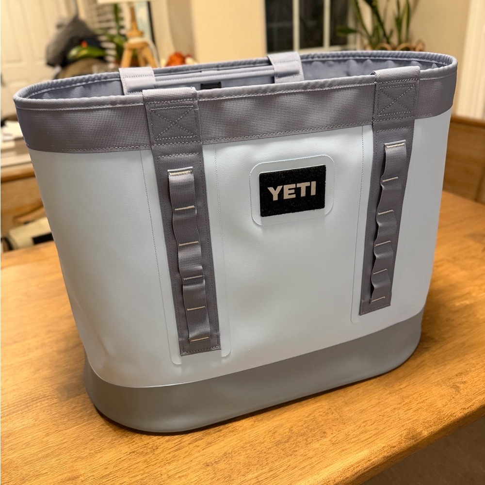 YETI Camino 50 Light Blue and Gray Carryall Tote Bag